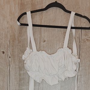 White Tie Tank Top